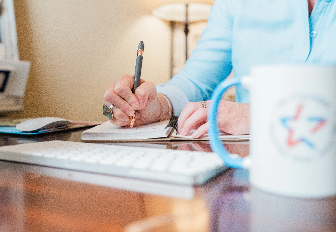 Midlothian Chamber of Commerce team working at desk
