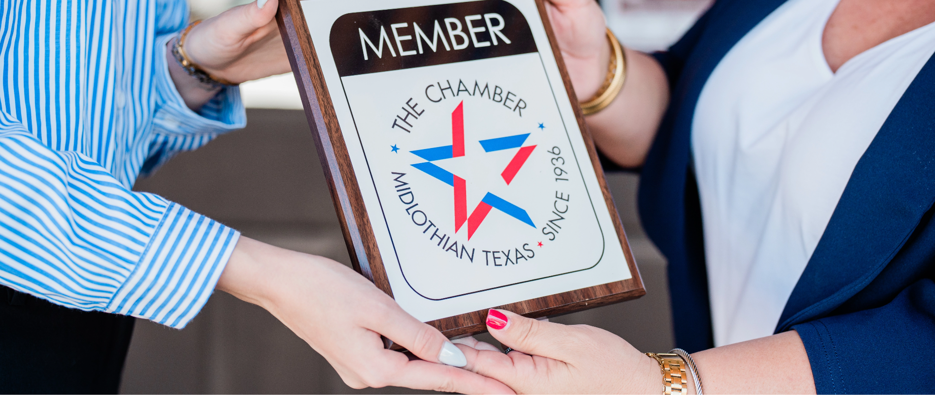 Midlothian Chamber of Commerce member plaque