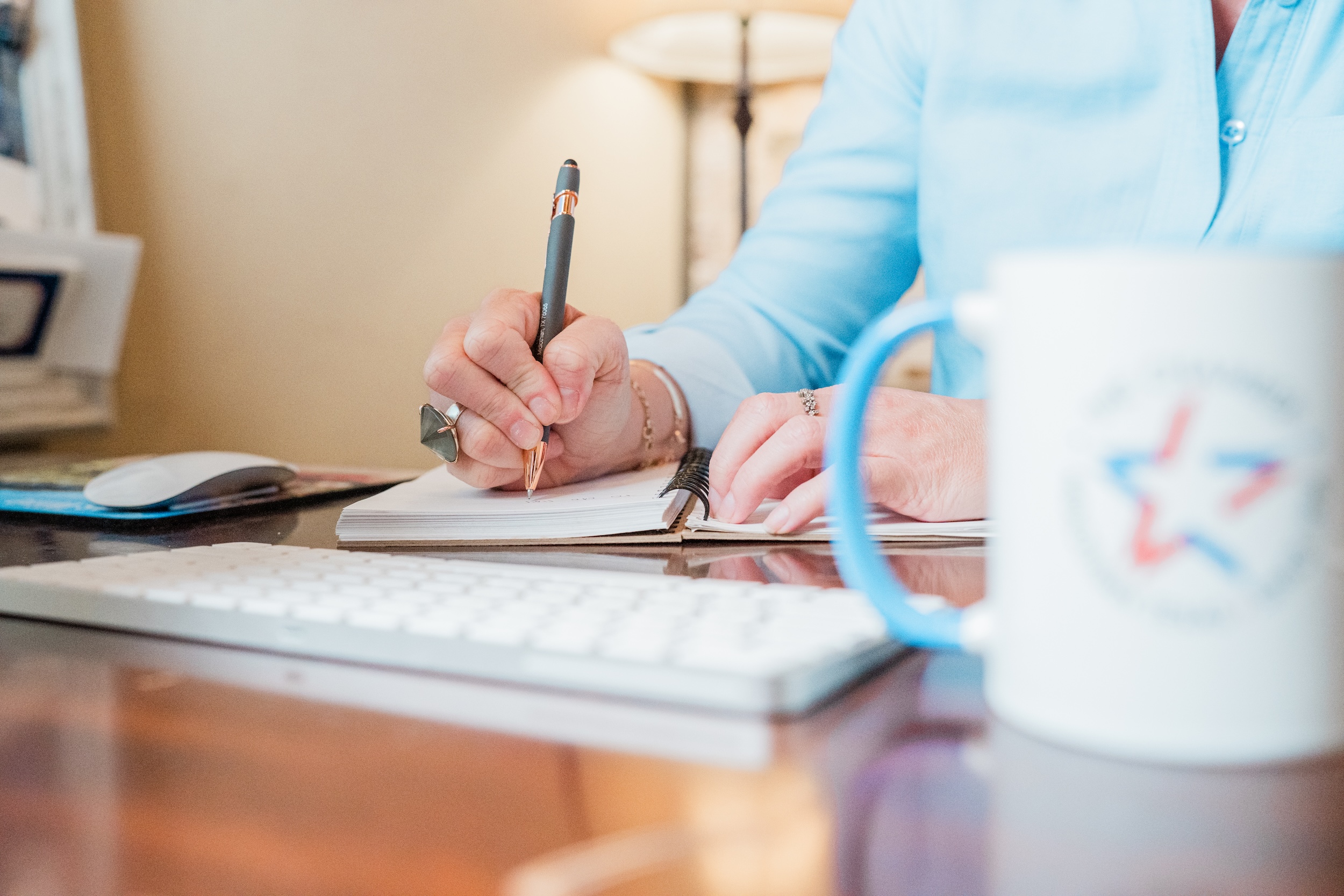 Midlothian Chamber of Commerce team working at desk