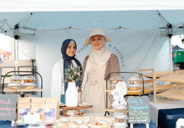 Chamber MidloFest vendor selling bread and pastries