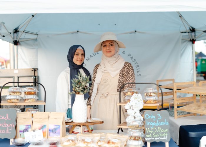 Chamber MidloFest vendor selling bread and pastries
