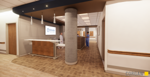 Planned interior of Methodist Midlothian Hospital 5th floor