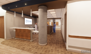 Planned interior of Methodist Midlothian Hospital 5th floor