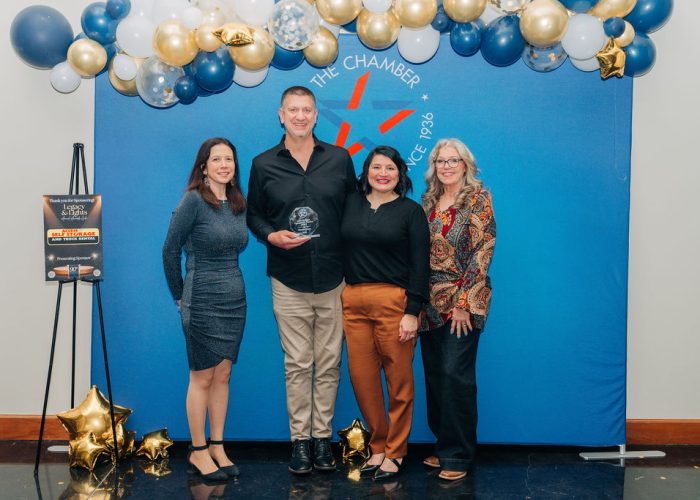 Manna House receiving Gene Rodgers Community Service Award